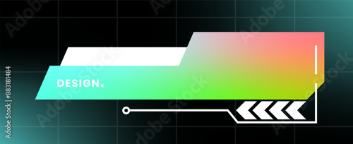 Modern pop up window illustration. Futuristic pop up interface.