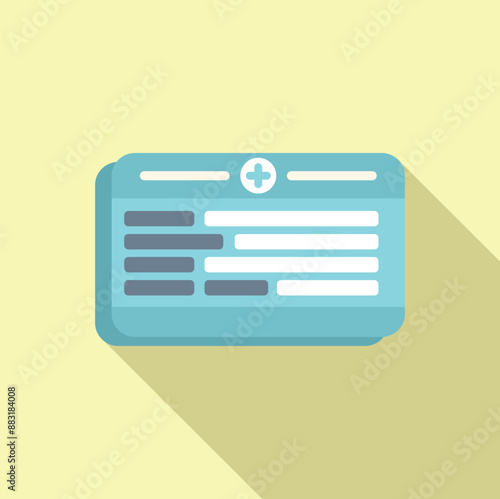 Medical insurance card is providing financial protection for healthcare services