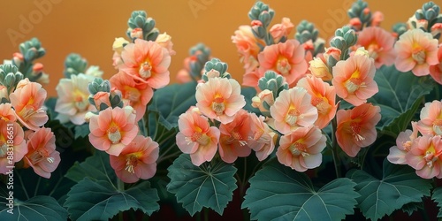 Vibrant Flower Garden, Panoramic View