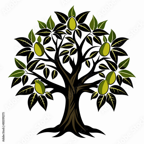 silhouette of tree