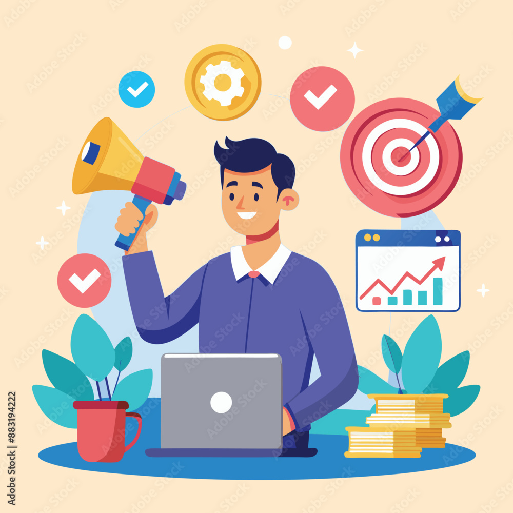 Marketing Campaign illustration Marketing Campaign illustration