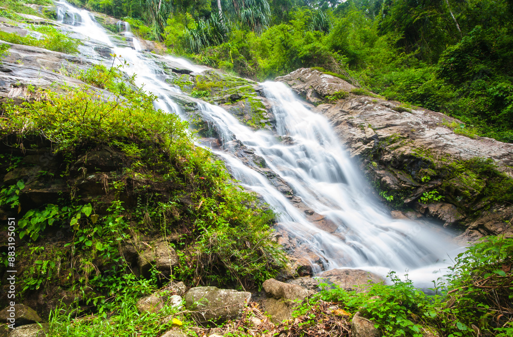Fototapeta premium Waterfall in the national park forest