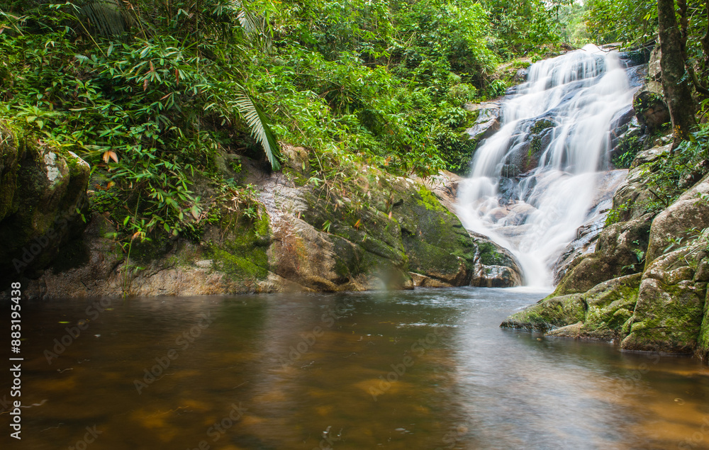 Fototapeta premium Waterfall in the national park forest