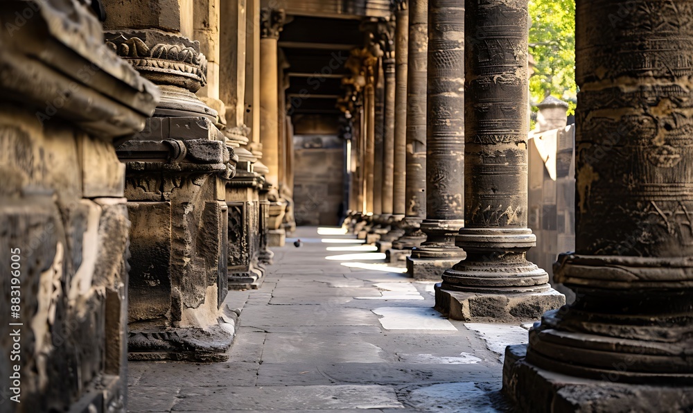 Stone Columns Leading Into the Past Stone Columns Leading Into the Past