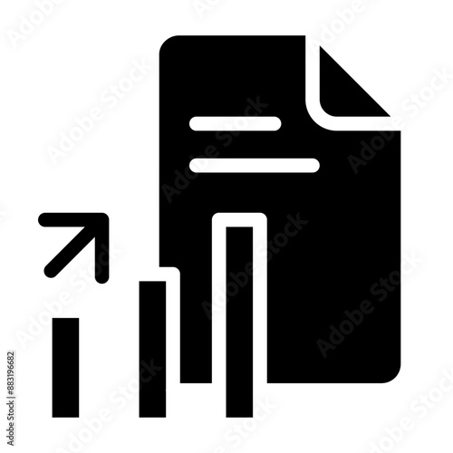 glyph icon, artboard size 64px, for Tax Audit. Business tax preparation auditor and business accounting vector illustration, accounting paper audit and audit form concept