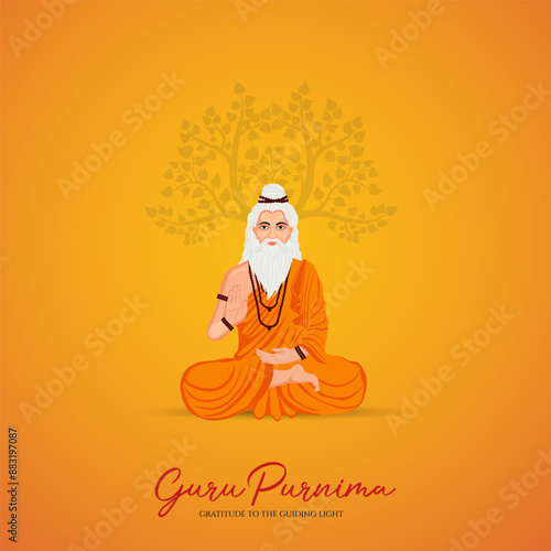 Guru Purnima festival of India teachers gurus give blesses to his shishya Social media post