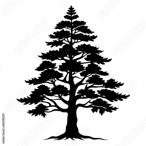silhouette of tree
