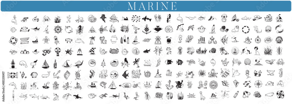 200 Marine handdrawn elements, sea illustrations, oceanwater, fish, animals, sea creatures, nautical elements, big collection 200 Marine handdrawn elements, sea illustrations, oceanwater, fish, animals, sea creatures, nautical elements, big collection