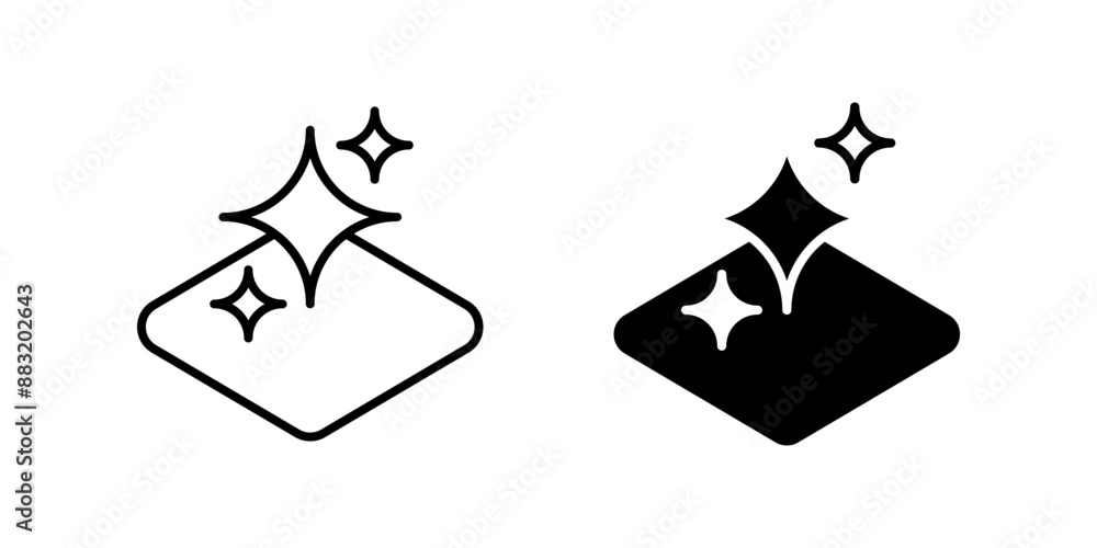 clean surface Icon set. Symbol isolated on white background. vector illustration. color editable. clean surface Icon set. Symbol isolated on white background. vector illustration. color editable.