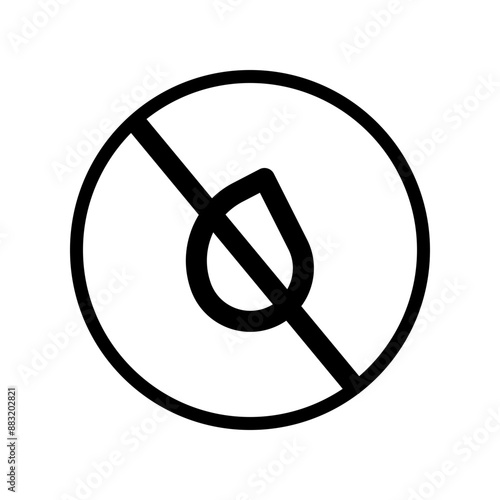 no liquid sign