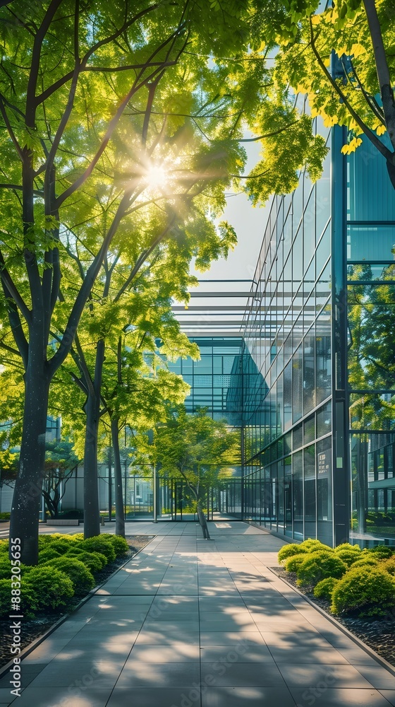 Obraz premium Sustainable and Smart University Campus with Integrated Resource Management for Eco friendly Education