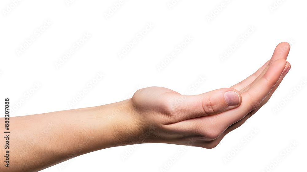 Hand palm stretching out, offering, showing gesture, isolated on white background, transparent png Hand palm stretching out, offering, showing gesture, isolated on white background, transparent png