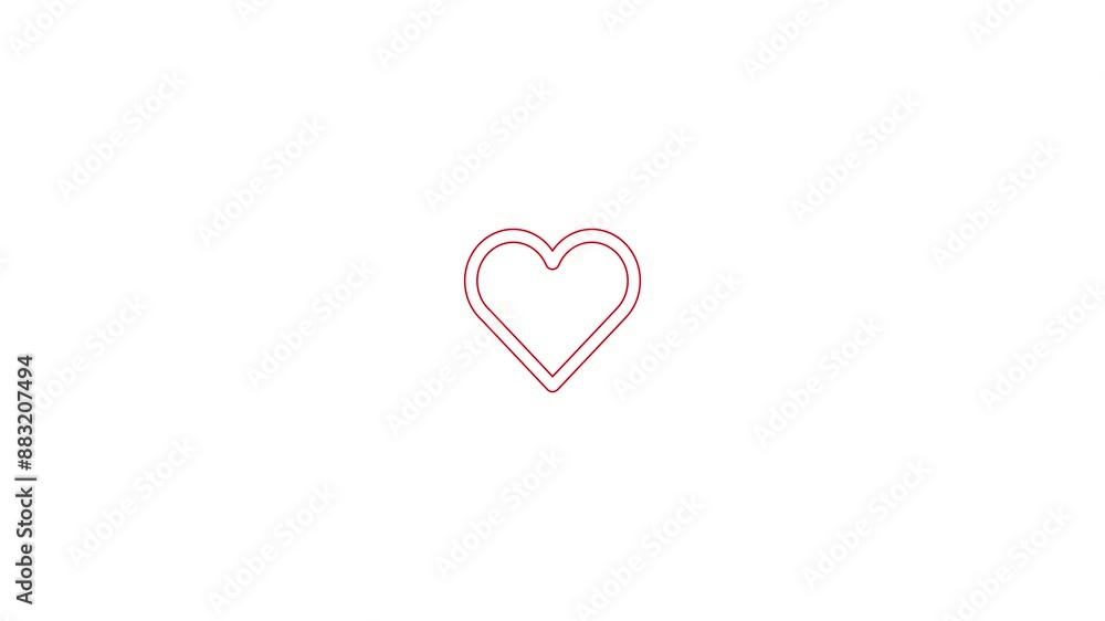 Love icon animation. Concept of love, Love icon animation. Concept of love,