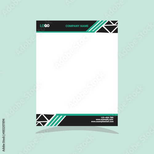 Creative A4 size letterhead design template