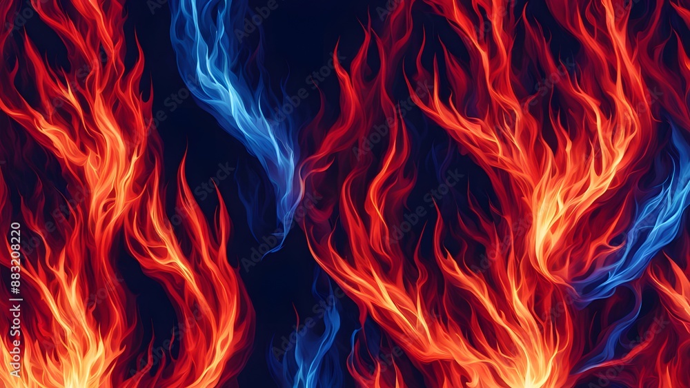 fire background is red blue fire background is red blue