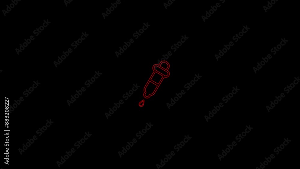 Dropper Dropping Serum Into Her Palm Isolated on a black Background. Dropper Dropping Serum Into Her Palm Isolated on a black Background.