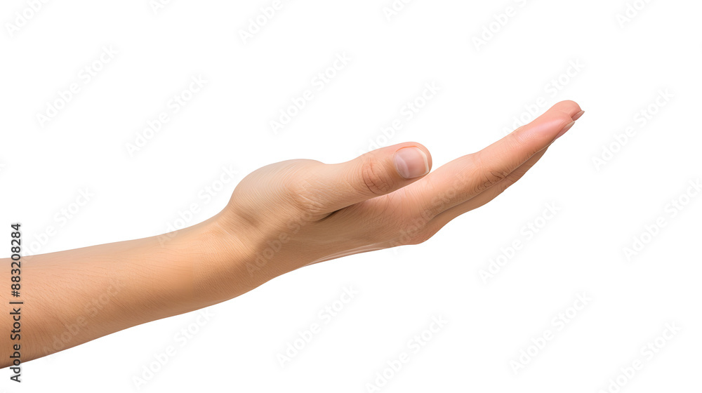 Hand palm stretching out, offering, showing gesture, isolated on white background, transparent png Hand palm stretching out, offering, showing gesture, isolated on white background, transparent png