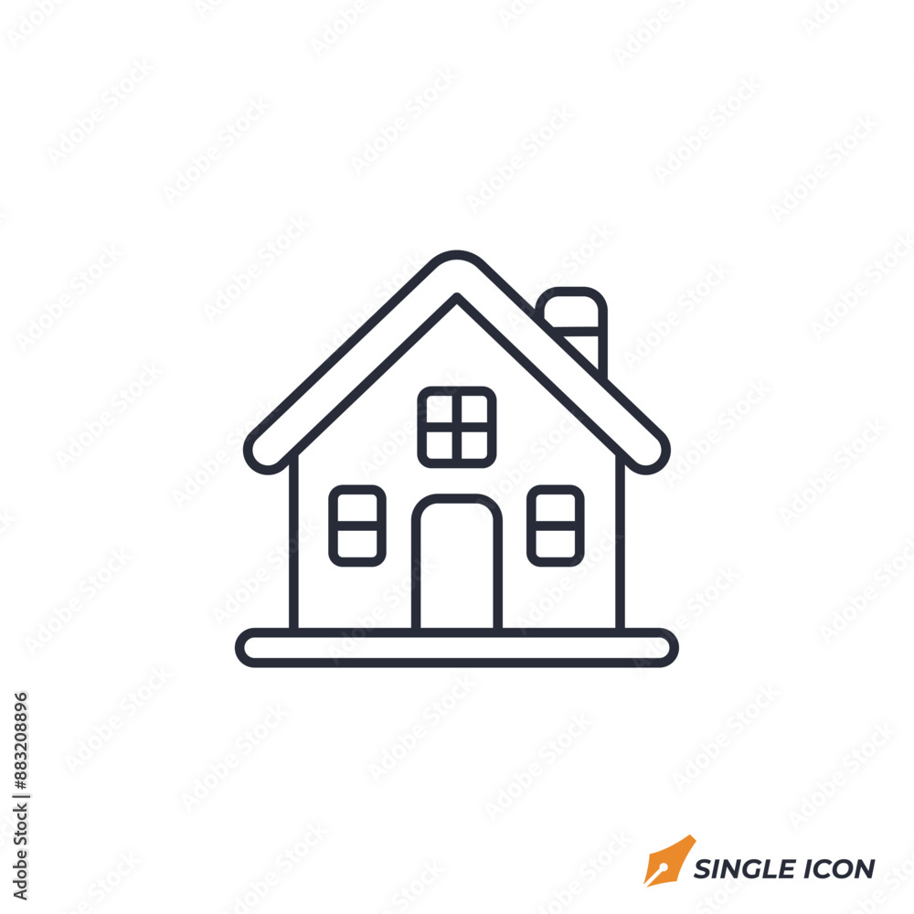 House icon vector illustration. House symbol isolated on white background. House icon vector illustration. House symbol isolated on white background.
