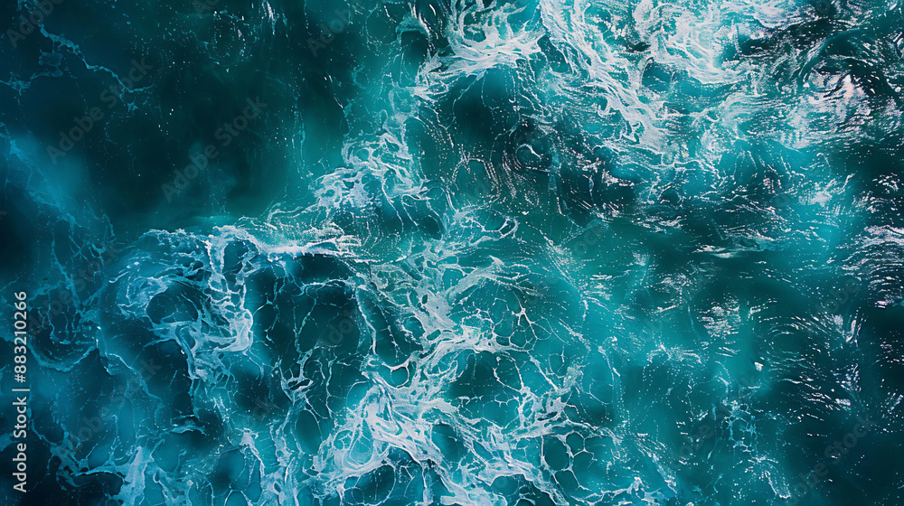 Obraz premium Skyward Glimpse Bird's Eye View of the Endless Ocean