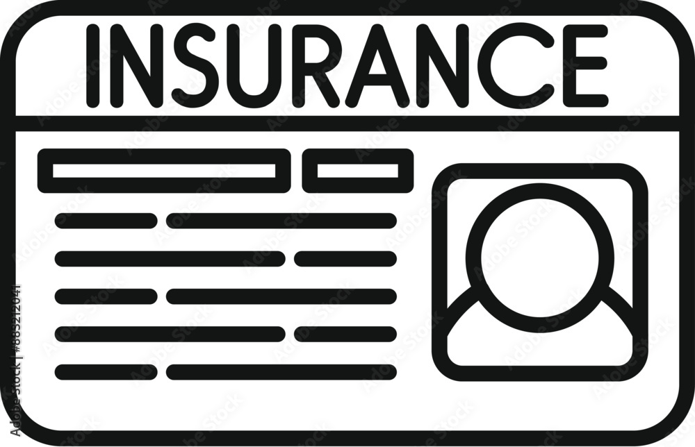 Insurance card is providing financial protection and coverage for unexpected events and risks Insurance card is providing financial protection and coverage for unexpected events and risks