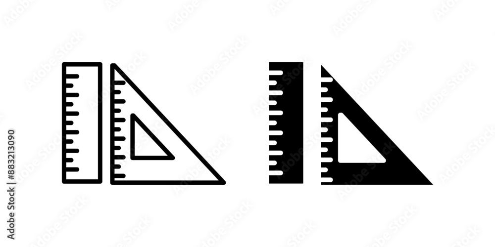 Ruler 2 Icon. Symbol isolated white background. vector illustration. color editable.d white background. vector illustration. color editable. Ruler 2 Icon. Symbol isolated white background. vector illustration. color editable.d white background. vector illustration. color editable.