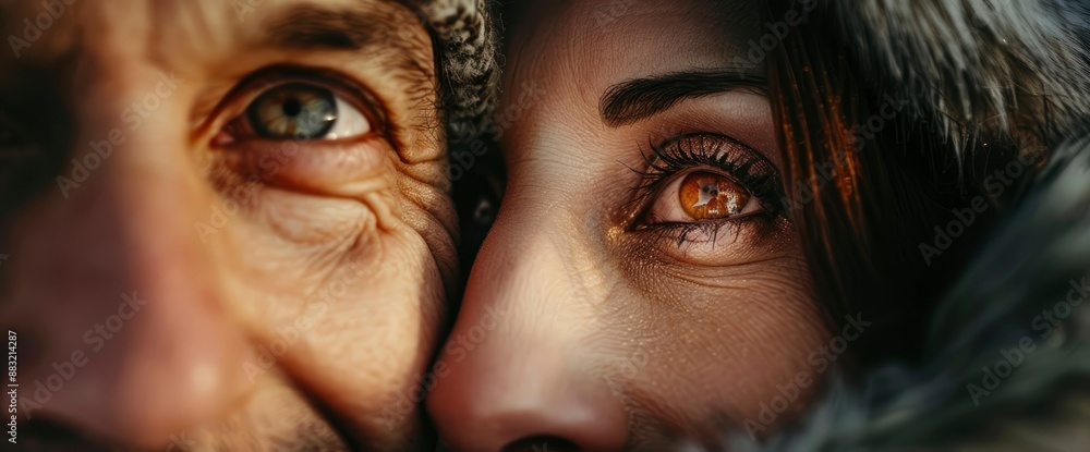 The warmth of love, expressed in their bright, happy eyes The warmth of love, expressed in their bright, happy eyes