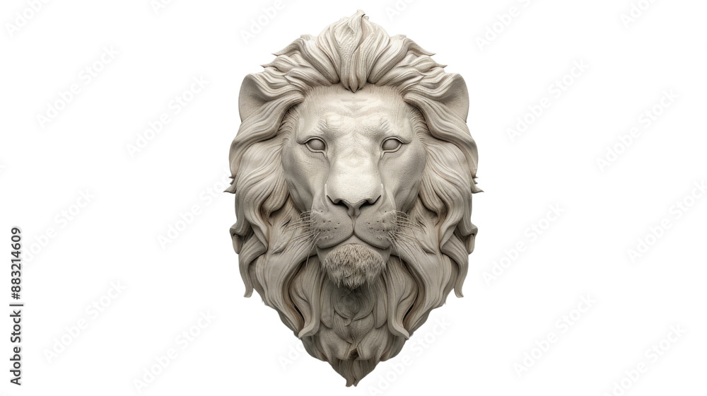 Obraz premium lion head on transparent background