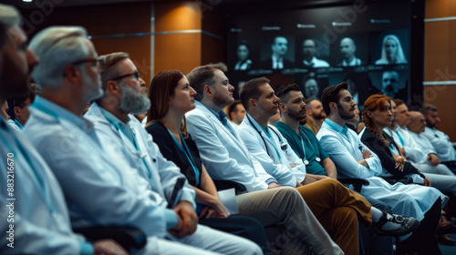 Medical conference with focused professionals in attendance