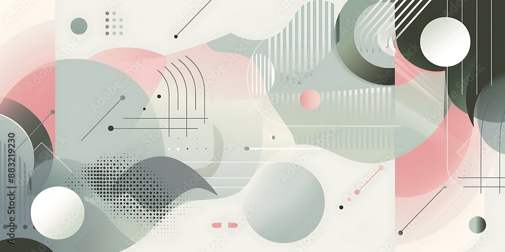 A flat vector background with gradient, featuring rounded and curved shapes,geometric patterns,This graphic is designed as part of digital marketing materials A flat vector background with gradient, featuring rounded and curved shapes,geometric patterns,This graphic is designed as part of digital marketing materials
