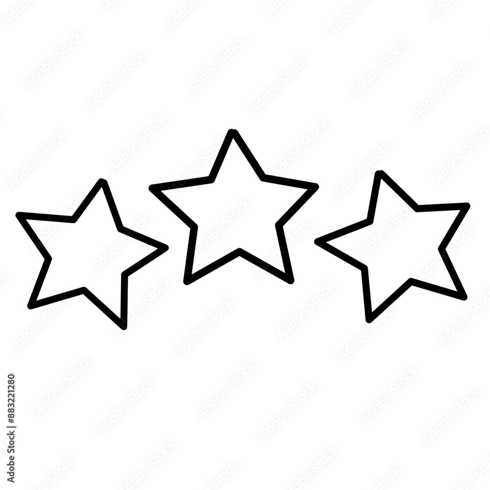 Hand drawn star in trendy line style. Modern vector symbols Hand drawn star in trendy line style. Modern vector symbols