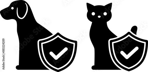 ペット保険のアイコン（Pet insurance icon）
