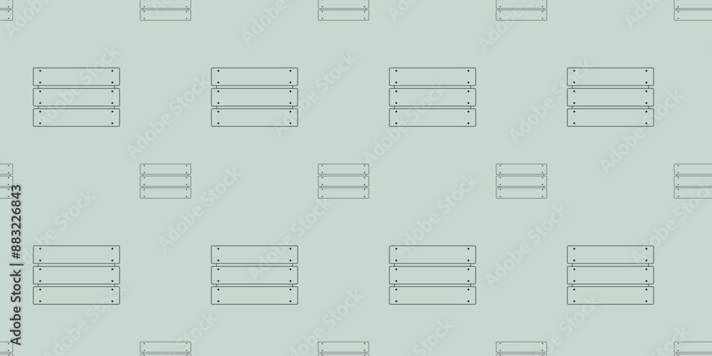 Black line Wooden box icon isolated seamless pattern on green background. Vector Outline Illustration of Storage box, Template for Web page background, Textile and Fabric Print, Wallpaper, Cover Black line Wooden box icon isolated seamless pattern on green background. Vector Outline Illustration of Storage box, Template for Web page background, Textile and Fabric Print, Wallpaper, Cover