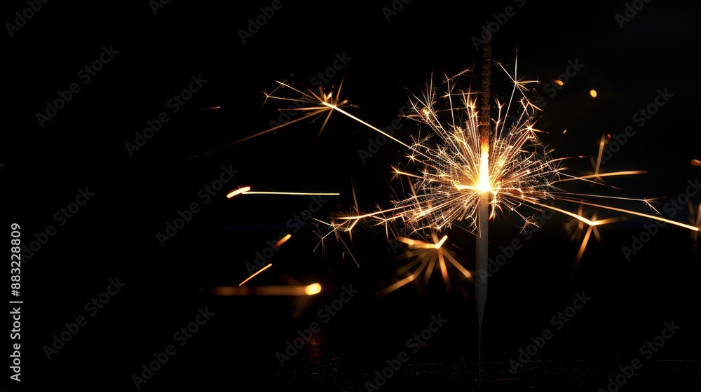 fireworks burning on black background fireworks burning on black background