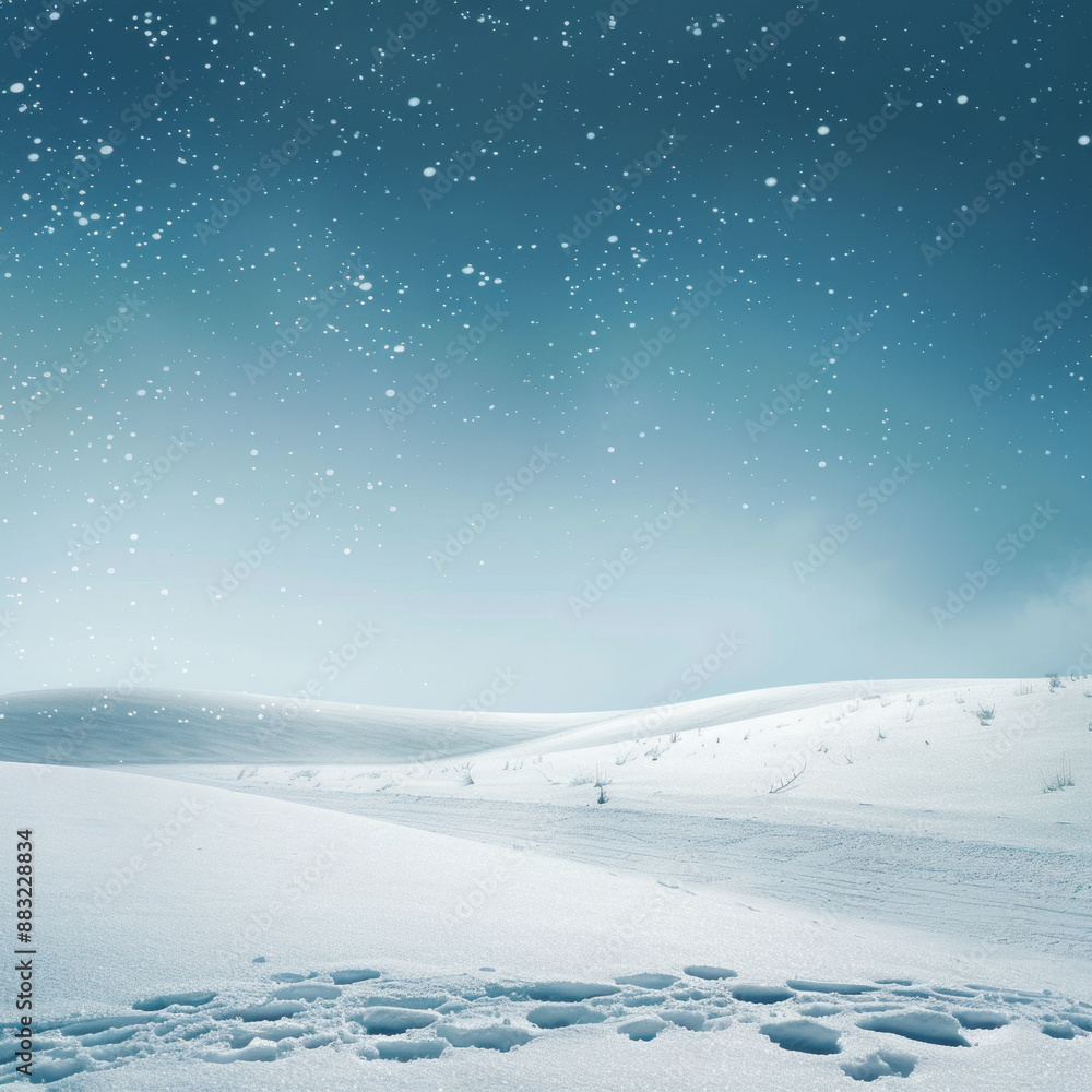 Snowy winter landscape with open space for your message. Snowy winter landscape with open space for your message.