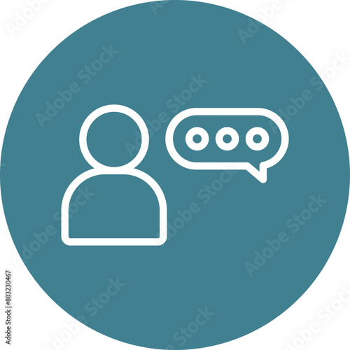 User Vector Line White Circles Multicolors