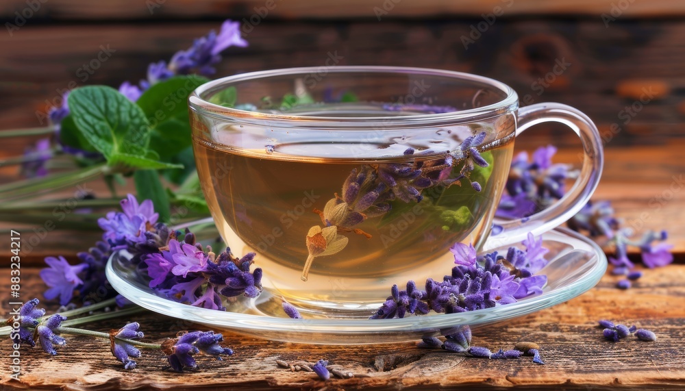 Relaxing with a Cup of Herbal Tea Generative AI Relaxing with a Cup of Herbal Tea Generative AI