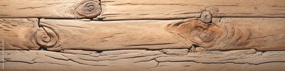 wide image surface of the old textured oak board with knots and cracks wide image surface of the old textured oak board with knots and cracks