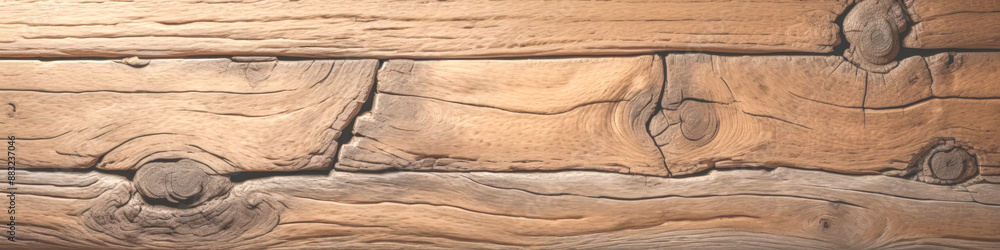 wide image surface of the old textured oak board with knots and cracks wide image surface of the old textured oak board with knots and cracks