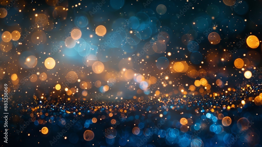 Celestial Night Sky with Glittering Lights for Party Decorations Generative AI Celestial Night Sky with Glittering Lights for Party Decorations Generative AI