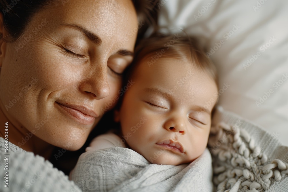 New Mother's Joyful Moment at Home Generative AI New Mother's Joyful Moment at Home Generative AI