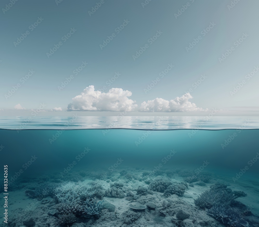 Serenity Found: Calm Ocean Scene for Relaxation Generative AI Serenity Found: Calm Ocean Scene for Relaxation Generative AI