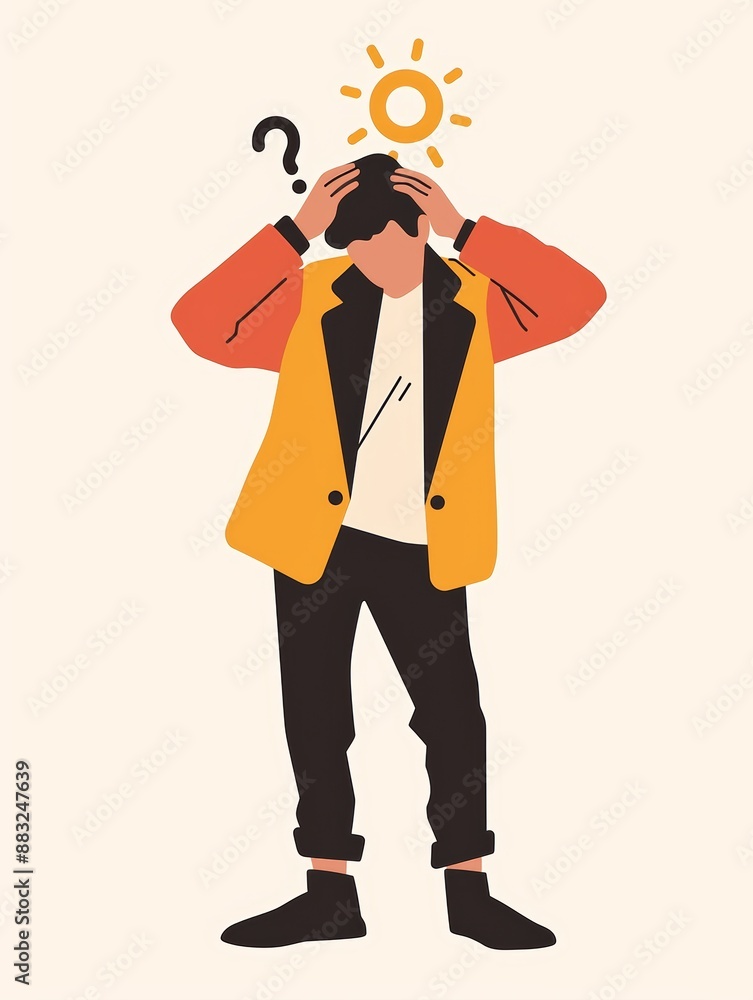 Problem Solving Concept on a Simple Background Generative AI Problem Solving Concept on a Simple Background Generative AI