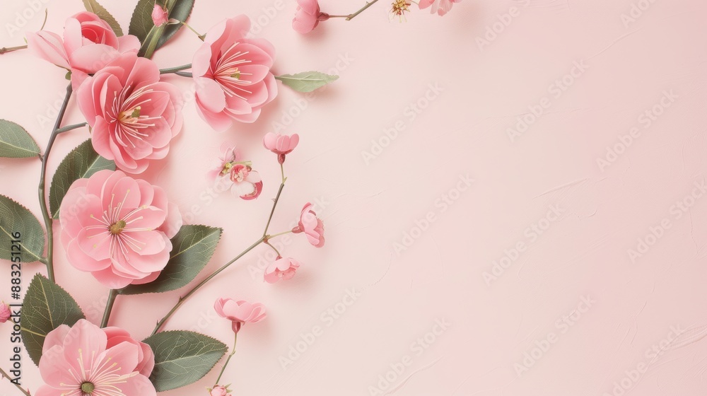 A minimalist border of pink roses, with a clean and simple layout that highlights the beauty of the flowers. The design offers ample space for customization. A minimalist border of pink roses, with a clean and simple layout that highlights the beauty of the flowers. The design offers ample space for customization.