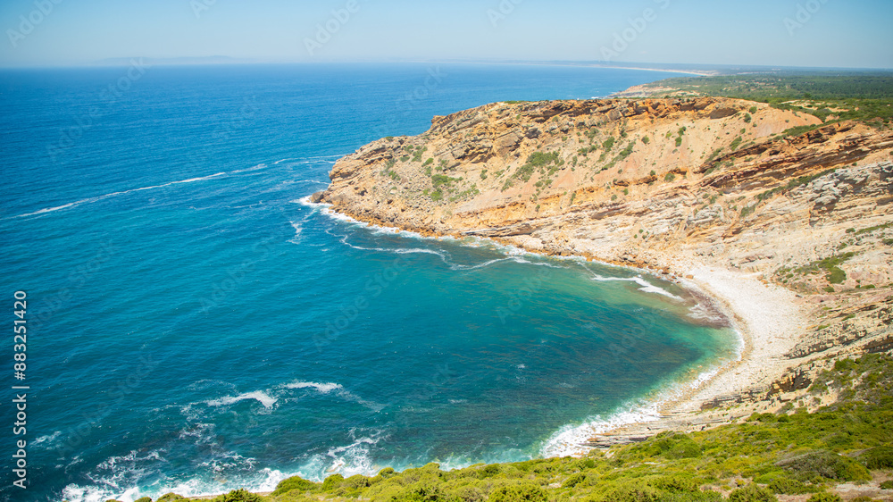 The sanctuary complex Santuario de Nossa Senhora do Cabo Espichel located to the west of Sesimbra, Portugal The sanctuary complex Santuario de Nossa Senhora do Cabo Espichel located to the west of Sesimbra, Portugal
