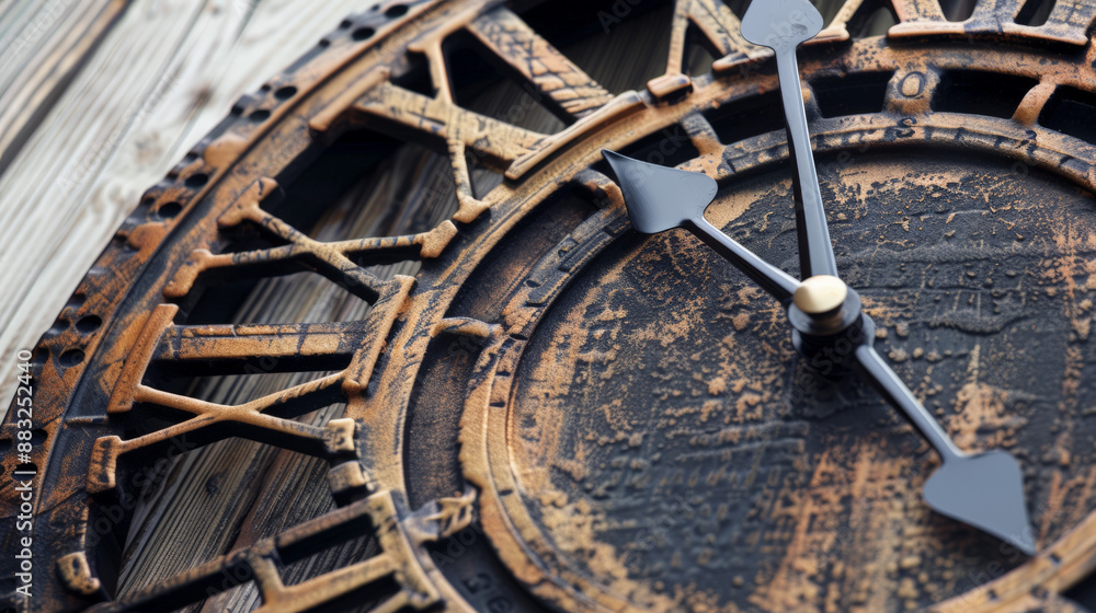 Obraz premium old wall clock, elegant antigue wall clock