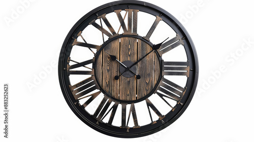 old wall clock, elegant antigue wall clock photo