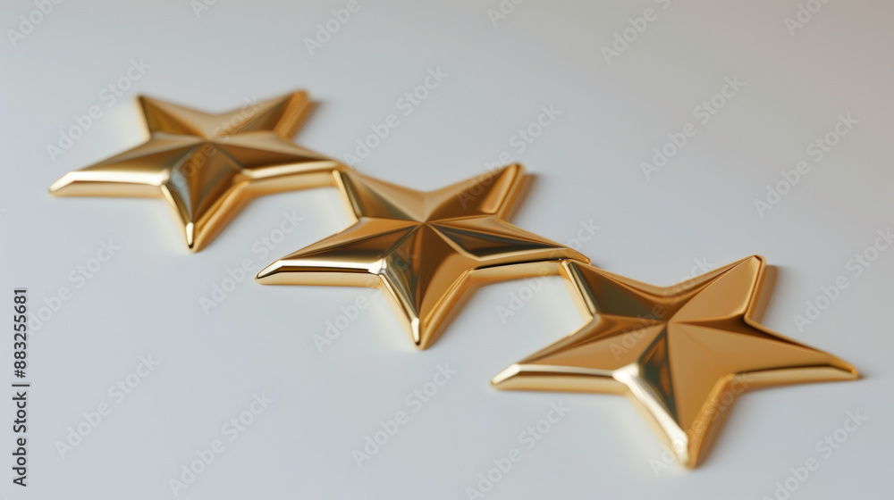 five golden stars for product rating on background five golden stars for product rating on background
