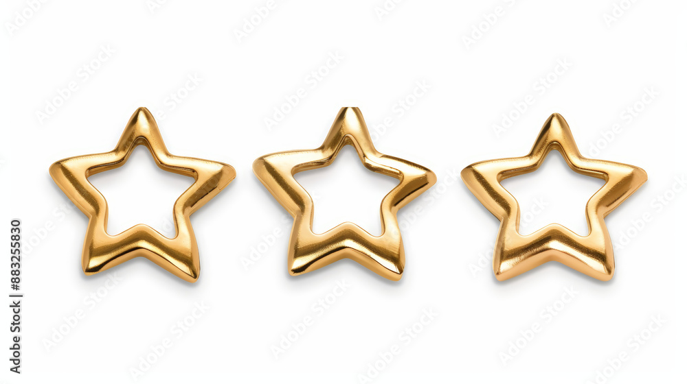 five golden stars for product rating on background five golden stars for product rating on background