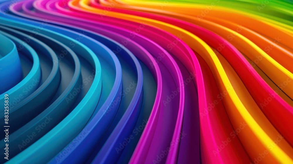 Vibrant abstract background with colorful curved lines creating a dynamic and eye-catching design. Ideal for creative projects and presentations. Vibrant abstract background with colorful curved lines creating a dynamic and eye-catching design. Ideal for creative projects and presentations.