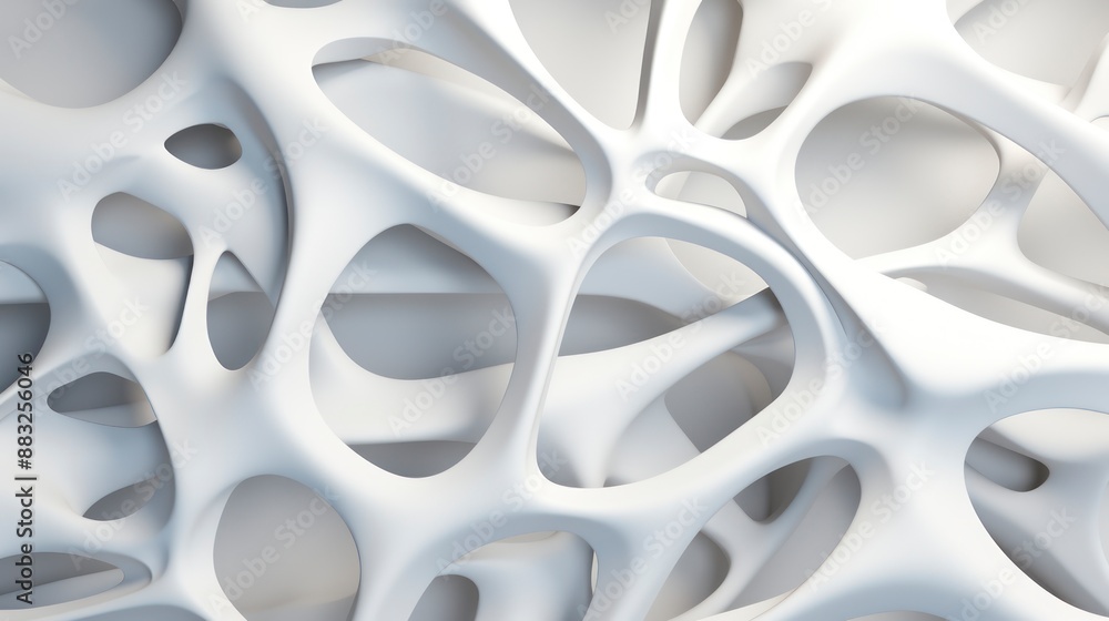 Abstract 3d rendering of white geometric shapes. Abstract 3d rendering of white geometric shapes.